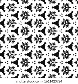 Seamless vector pattern in ornamental style. Geometric desing texture for gift.