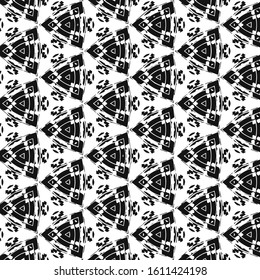 Seamless vector pattern in ornamental style. Geometric desing texture for gift.