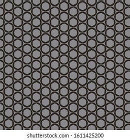 Seamless vector pattern in ornamental style. Geometric desing texture for gift.
