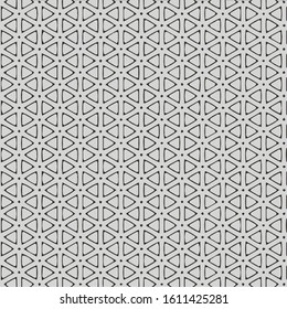 Seamless vector pattern in ornamental style. Geometric desing texture for gift.