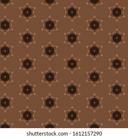 Seamless vector pattern in ornamental style. Geometric desing texture for gift.