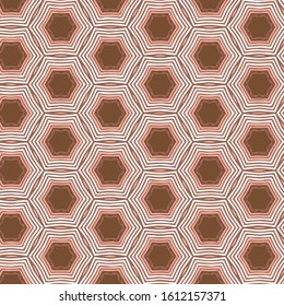 Seamless vector pattern in ornamental style. Geometric desing texture for gift.