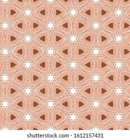 Seamless vector pattern in ornamental style. Geometric desing texture for gift.