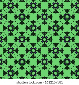 Seamless vector pattern in ornamental style. Geometric desing texture for gift.