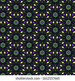 Seamless vector pattern in ornamental style. Geometric desing texture for gift.