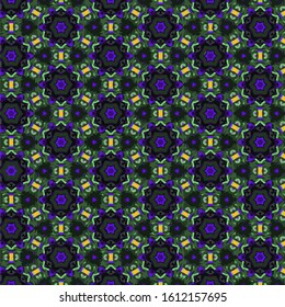 Seamless vector pattern in ornamental style. Geometric desing texture for gift.