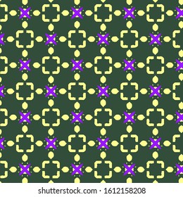 Seamless vector pattern in ornamental style. Geometric desing texture for gift.