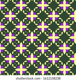 Seamless vector pattern in ornamental style. Geometric desing texture for gift.
