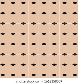 Seamless vector pattern in ornamental style. Geometric desing texture for gift.