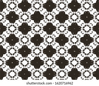 Seamless vector pattern in ornamental style. Geometric desing texture for greeting card and gifts.