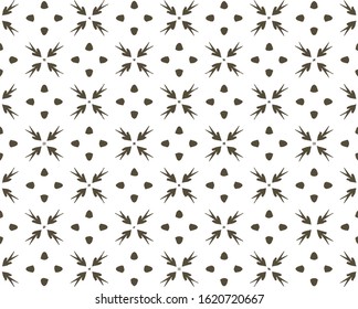 Seamless vector pattern in ornamental style. Geometric desing texture for greeting card and gifts.