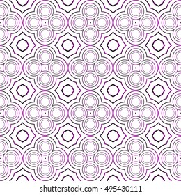 seamless vector pattern of ovals and circles. purple gradient. vector illustration