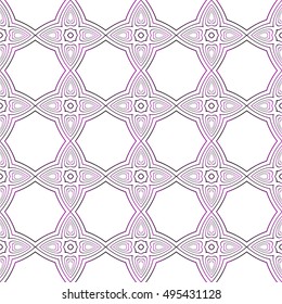 seamless vector pattern of ovals and circles. purple gradient. vector illustration