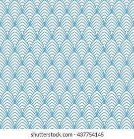 seamless vector pattern of overlapping arcs. each color in separate layer, easy to change.