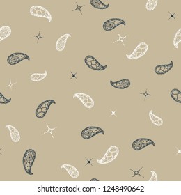 Seamless vector pattern Paisley.Vector illustration