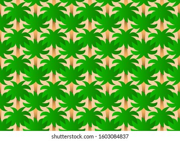 Seamless vector pattern of palm trees.