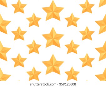 Seamless vector pattern with paper origami stars for your design