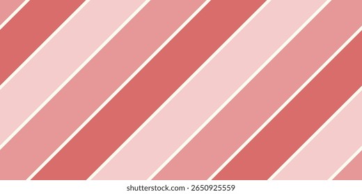 A seamless vector pattern of pastel pink stripes in a clean, minimal style. Ideal for wrapping paper, fabric design, or modern stationery backgrounds.