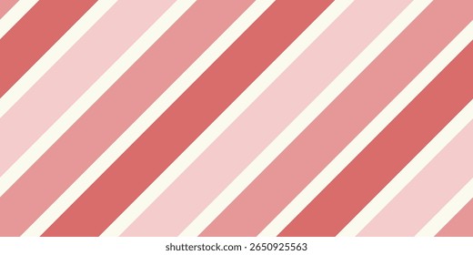 A seamless vector pattern of pastel pink stripes in a clean, minimal style. Ideal for wrapping paper, fabric design, or modern stationery backgrounds.