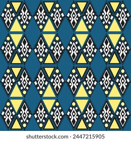 Seamless vector pattern with patchwork diamonds, reminiscent of precious Art Deco jewelry. Suitable for interior, wallpaper, fabrics, clothing, stationery.
