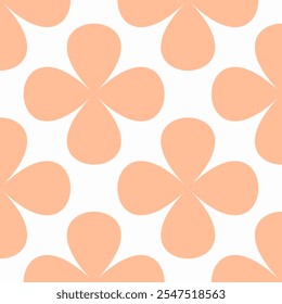 Seamless vector pattern in Peach Fuzz color. Minimalistic geometric design with modern aesthetic, ideal for decorative backgrounds, wallpapers, and stylish prints.