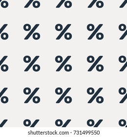 Seamless vector pattern with percent signs