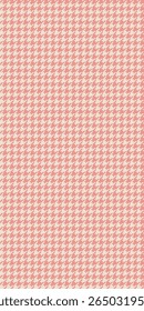 Seamless vector pattern pink cream houndstooth background stylish textile fashion fabric texture elegant retro check print minimal geometric decorative pattern classic feminine soft abstract