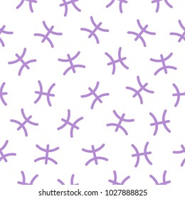 Seamless vector pattern - pisces zodiac sign
