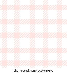 Seamless vector pattern with plaid in on-trend colors of pink and white. Abstract, tar tan, valentine, line print hand drawn. Designs for textiles, fabric, wrapping paper, packaging, social media.