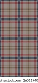 Vetor sem costura padrão xadrez tartan textura vermelho bege marrom preto linhas diagonais verifica tecido clássico fundo têxtil escocês retro tradicional design vintage estilo sem emenda vetor padrão