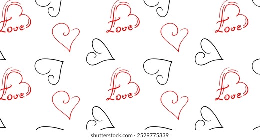 Seamless vector pattern, plants and abstractions, for bed linen, wallpaper and textures