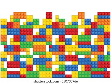 seamless vector pattern of plastic parts