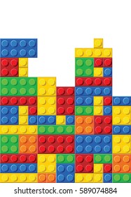 seamless vector pattern of plastic parts