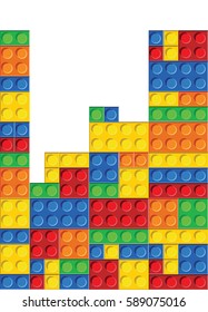 seamless vector pattern of plastic parts