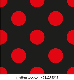 Seamless vector pattern. Polka dot . Dotted background with circles, dots, rounds Vector illustration Flat Scandinavian style for print on fabric, gift wrap, web backgrounds, scrap booking, patchwork