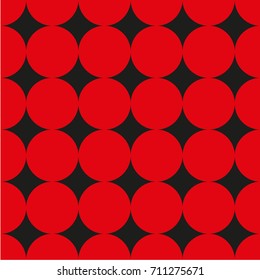 Seamless vector pattern. Polka dot . Dotted background with circles, dots, rounds Vector illustration Flat Scandinavian style for print on fabric, gift wrap, web backgrounds, scrap booking, patchwork
