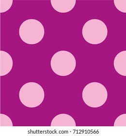 Seamless vector pattern. Polka dot . Dotted background with circles, dots, rounds Vector illustration Flat Scandinavian style for print on fabric, gift wrap, web backgrounds, scrap booking, patchwork