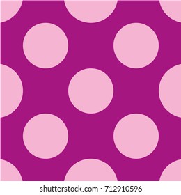 Seamless vector pattern. Polka dot . Dotted background with circles, dots, rounds Vector illustration Flat Scandinavian style for print on fabric, gift wrap, web backgrounds, scrap booking, patchwork