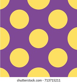 Seamless vector pattern. Polka dot . Dotted background with circles, dots, rounds Vector illustration Flat Scandinavian style for print on fabric, gift wrap, web backgrounds, scrap booking, patchwork