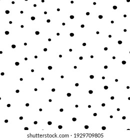 
Seamless vector pattern with polka dots for clothes.