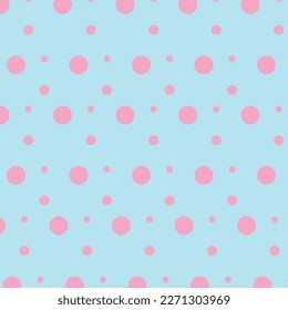 Seamless vector pattern with polka dots, small dots. Polka Dots Seamless Pattern. For website design, desktop wallpaper, kids background, art, decoration or scrapbook.