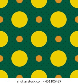Seamless vector pattern with polka dots