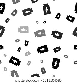 Padrão de vetor contínuo com símbolos de pote, criando um fundo monocromático criativo com elementos girados. Ilustração vetorial sobre fundo branco