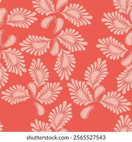  Seamless vector pattern print wallpaper background with paisley ornament ethnic art decor design