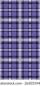 Padrão de vetor sem emenda roxo preto branco tartan xadrez fundo tecido tradicional textura têxtil design geométrico elegante moda moderna inverno escocês impressão impressão ilustração envoltório