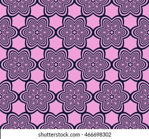seamless vector pattern. purple color. simple circle element geometry ornament. interior decoration, wallpaper, presentation, fashion design