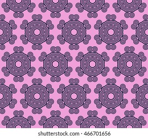 seamless vector pattern. purple color. simple circle element geometry ornament. interior decoration, wallpaper, presentation, fashion design