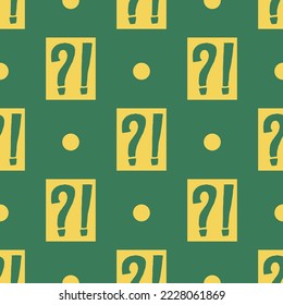 Seamless vector pattern of question marks