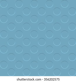 Seamless vector pattern of raised dots on light blue. Eps10.