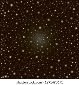 Seamless vector pattern with random falling stars on magic sky. Delightful abstract. Amazing background for dress, manufacturing, best wallpapers, prints, gift wrap and scrapbook. Vector illustration.